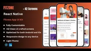 FitZone - Fitness React Native Expo App Ui Kit