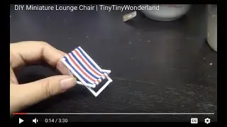 DIY Miniature Lounge Chair | TinyTinyWonderland