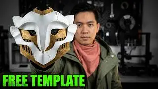ARCANE Ekko Cosplay Mask | FREE Template | Owl boy Mask DIY