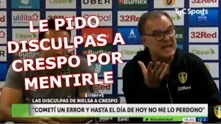 Bielsa le pide disculpas a Crespo por haberle mentido
