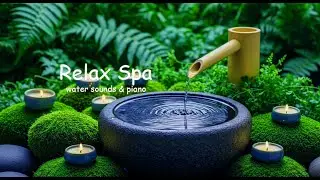 Relaxing Piano Music Bamboo Water Fountain, Sleep Music, Relaxing Music, Meditation Music
