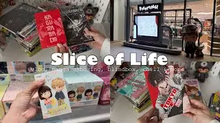 Slice of life #2 : manga vlog th&aacute;ng 1, popmart blindbox | Manga Unboxing | Huyn Lyn