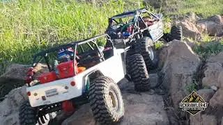 Axial Boomber y Jeep LJ (Gspeed FS) de ruta en ascenso Cerro Colorado Tijuana M&eacute;xico. 