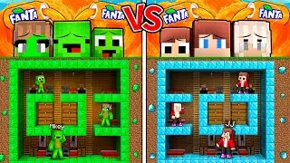 Mikey EMERALD vs JJ DIAMOND Underground Family Bunker in Minecraft (Maizen)