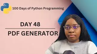 PDF Generator | 100 Days of Python Programming | Day-48