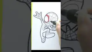 🔴🔴Drawings of the Marvel's Spidey and His Amazing Friends - Spin #shorts