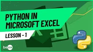 How to use Python in MS Excel - Introduction