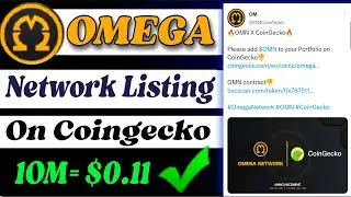Boom 💥 | Omega Network listing Confirm On Coingecko & Binance Exchange 🤯🤩 1OM = $0.11 🤑🎉 #crypto #pi