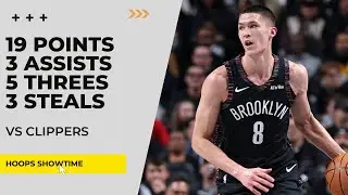 Egor Demin 19 Points, 5 Threes, 3 Assists, 3 Steals vs Clippers I 25-26 NBA Season