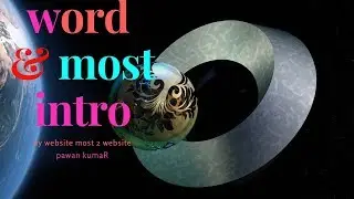 How to make word most intro website ||by tech 4 somthing||