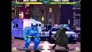 Mugen AI battle: Spider man Noir vs The Beast