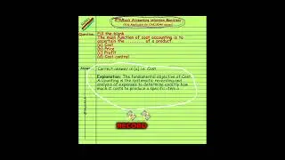 Fundamental objective of cost accounting