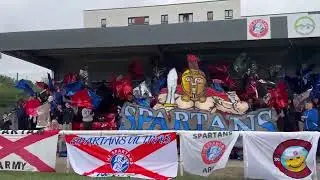 Scots minnow side's young ultras stun footie fans with incredible tifo in local rival clash