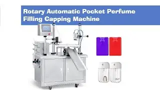 ZONESUN ZS-AFC6 Magnetic Pump Credit Card Spray Pocket Perfume Card Bottle Filling Capping Machine
