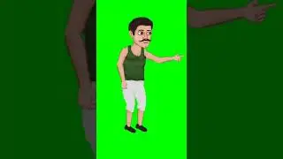 No Copyright, Cartoon Villager Character Green Screen Video | #shorts #short #shortsvideo #viral