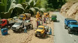 Miniature Heavy Equipment Builds an IMPOSSIBLE Winding Mountain Road! 🤯 RC Construction Crew at Work