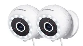 LaView 4MP Security Cameras Outdoor Indoor 2pc,2K Wired Camera