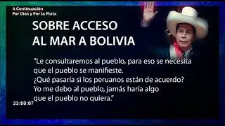 Pedro Castillo sobre entregar acceso al mar a Bolivia: 