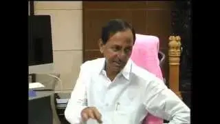 KCR Meet On Water Grid Plant at Secretariat
