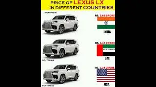 Price of Lexus LX in different countries #shorts #car #lexus #lx