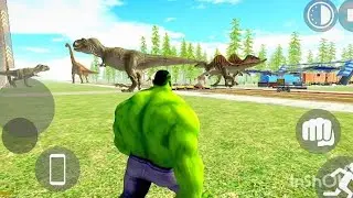 Indian bike driving 3d game ful track hulk MOD 21 mini🚘driving and🦕car 🚘 ko udaye ga uska video#412