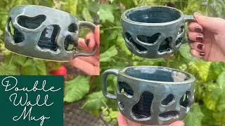 Finally Figuring out How to Make a Double Walled Mug with Carved Exterior | Pottery by Sara