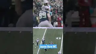 Jaycee Horn with his third INT this year #nfl #panthers #gameday