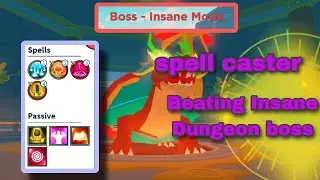 Beating Insane Dungeon boss in ( WEAPON FIGHTING SIMULATOR )