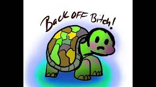 Cute Tattoo Ideas-Anti-Social Turtle Tattoo Flash❤️&zwj;🔥🐢🫠