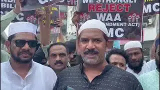 Protest Rally at Mehdipatnam by GMC.Shahnawaz khan senior BRS Leader Mukhatib hue...#viralvideo