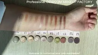 Matte Shimmer Eyeshadow swatches! Welcome to customize your own eyeshadow!