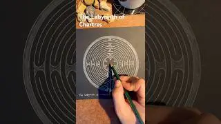 How to draw the Labyrinth of Chartres. Fast