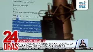 A.I., puwede na ring makatulong sa paggawa ng campaign jingles | 24 Oras