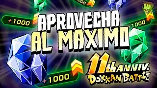 APROVECHA al MAXIMO el 11 ANIVERSARIO de DOKKAN! SUBIR RANGO, SUBIR LINKS y GEMAS VERDES y AZULES