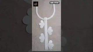 Most Beautiful neck design bukram cutting tutorial for beginners #shortsd#youtubeshorts #sewinghacks