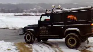 Defender winter offroad ride
