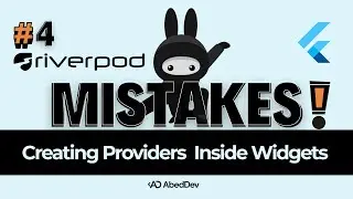 Riverpod Mistake #4 —Stop Creating Providers Inside Widgets ❌ | Flutter Pro Tip