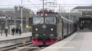 SJ Rc6 1367 and 1366 in Uppsala, Sweden