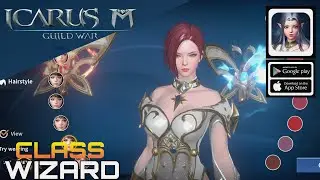Icarus M Guild War Gameplay Class Wizard New ( Play To Earn p2E ) MMORPG For Android/iOS 2023