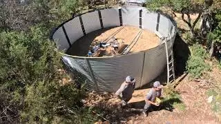 Building a Pioneer Water Tank (Timelapse)