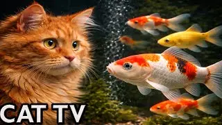 🔴 LIVE Cat TV Aquarium 🐟 Fish Tank for Cats to Watch (4K, No Music)
