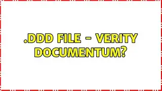 .ddd file - Verity Documentum?