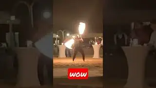 HIGH CLASS FIRE DANCE / DUBAI DESERT SAFARI / RATEDRB #firedance #vip #dubai #uae