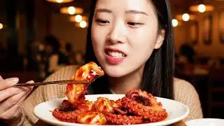 Spicy Small Octopus Legs 🐙 Seafood Boil with Crab & Shrimp  Mukbang ASMR