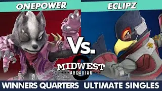 Midwest Arcadian 6 Winners Quarters - OnePower (Wolf) Vs. Eclipz (Falco) SSBU Ultimate Tournament