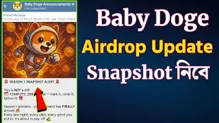 Baby Doge Airdrop Update | Baby Doge Paws  Snapshot | Baby Doge Paws Listing 