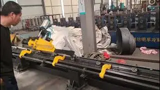 T-section steel typing, punching, and shearing equipment