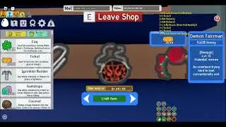 I bought the Beequip Demon Talisman in the Bee Swarm Simulator what does it give in the description