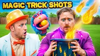 Magic Trick Shot Challenge 🏈🏀 | Wizzy & Jinx&rsquo;s Magical Showdown For Kids