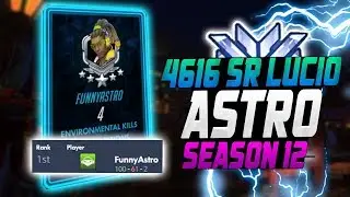 4600 SR - Astro World Rank #1 Lucio? (#1 Overbuff) [ OVERWATCH SEASON 12  TOP 500 ]